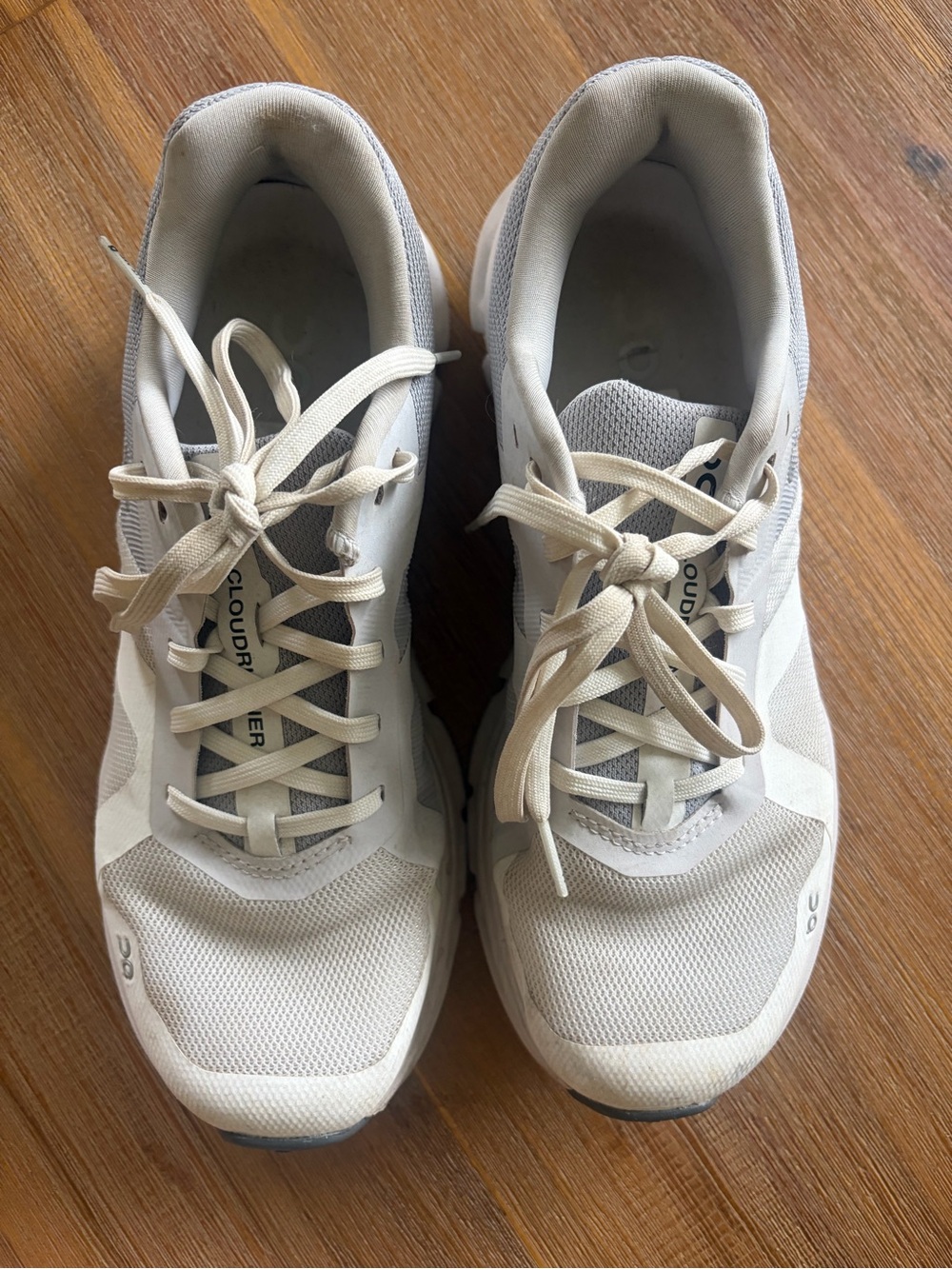 On Running Women's Cream/Beige Athletic Running Shoes
